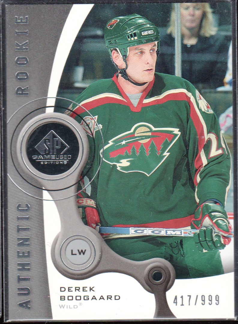 2005-06 SP Game Used #171 Derek Boogaard RC 417/999 (image for) 2005-06 SP Game Used #171 Derek Boogaard RC 417/999